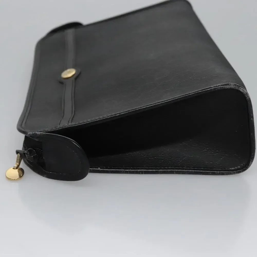 Dior Honeycomb Canvas Clutch Bag Black